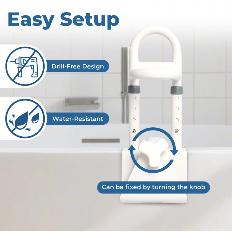 Villdoma Tub Lift for Bathtubs for Elderly, Shower Rails for