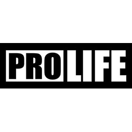 Pro Life Sticker - 5" Decal {White}- Prolife Sticker, Anti Abortion, All Lives Matter, Christian Sticker, Family, SIX744W