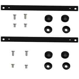 JDM to US License Plate Adapter Bracket - Universal Fit for Toyota Hilux/Mazda B-Series Mini Trucks, Heavy-Duty Black Powder Coated Mount, No-Drill Installation