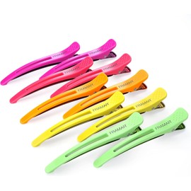 Framar - Paquete de 10 pinzas de pelo profesionales para peinar, pinzas de pelo de salón para seccionar el cabello, clips de corte de pelo, paquete de 10, sin arrugas, multiusos, antideslizante,