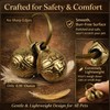 Flasidu Copper Pet Collar Bells, 4 PCS 0.67 Inch Alloy
