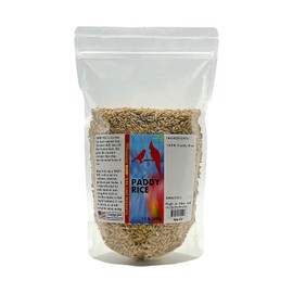 Morning Bird Paddy Rice 1.5 lbs Bird Seed for Optimal Health & Nutritious Pet Bird Food – Supports Feathers & Immunity – Ideal for All Seed Eating Birds.