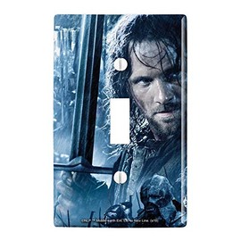 GRAPHICS & MORE The Lord of The Rings Aragorn Character Plastic Wall Decor Toggle Light Switch Plate Cover