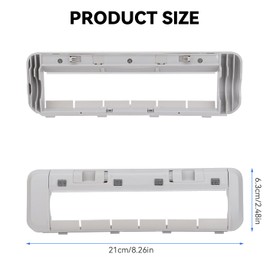 Brush Guards Back Cover for Dreame X30 Ultra/X40 Ultra/L10s Ultra/L20 Ultra/L10s Pro Ultra/L10s Plus/Gen 2/L30 Ultra/L40 Ultra/D10s Plus/Gen 2/L10s Ultra Gen 2/ D9 Max Gen 2/Xiaomi X20+(White)