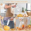 Cordless Immersion Blender: 4-in-1 Rechargeable Electric Hand Blender, 21-Speeds &