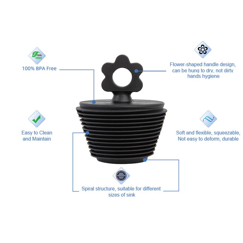 Bathtub plug, bathtub plug, rubber stopper, drain stopper for bath,