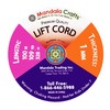 Mandala Crafts 1mm White Blind Strings Lift Shade Cord -
