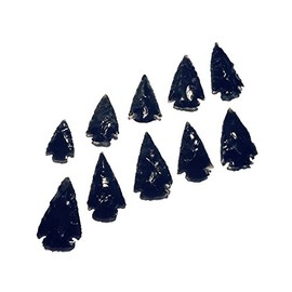 10 Arrowheads Obsidian