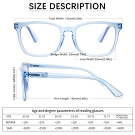 BONCAMOR Progressive Multifocus Reading Glasses Men Women 3 Pack Anti Blue Light Eyestrain Quality Computer Readers (3 Mix, 4)