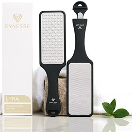 Lima profesional para pies de acero inoxidable cortada con láser. 3 herramientas en 1. Mini escofina integrada. Segura y fácil de usar. Producto multiuso