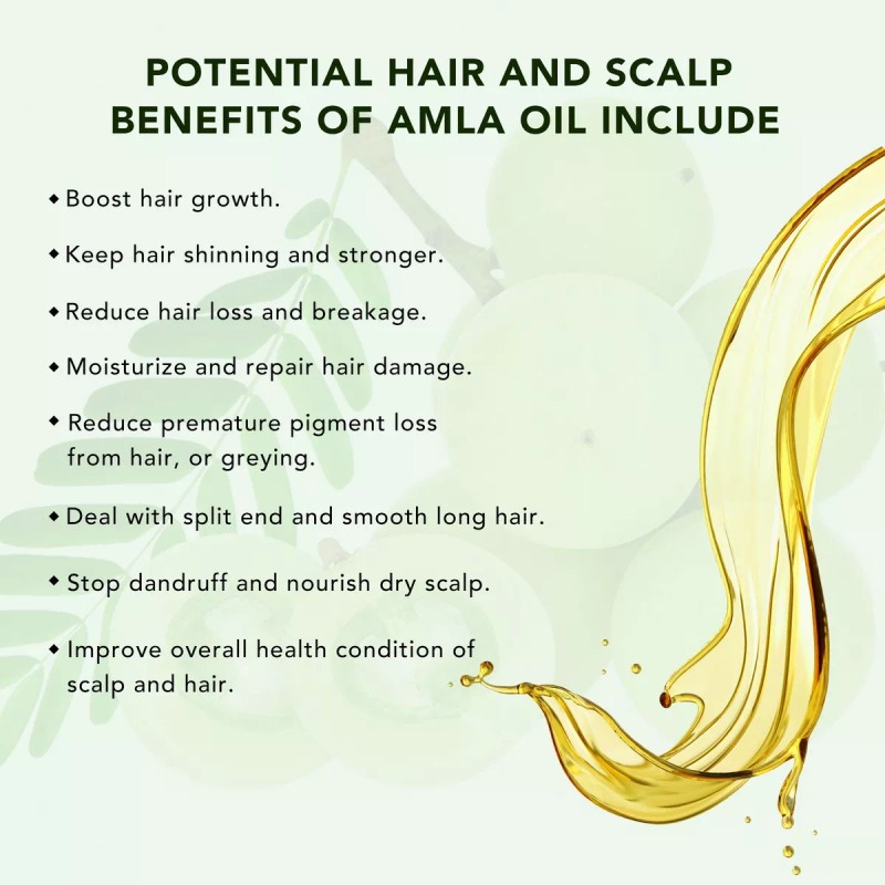 Aliver Aceite De Amla Control Caída Fortalece Folículos Capilares