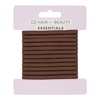 Oz Essentials Thick Hair Elastic 12 Pack - Brown