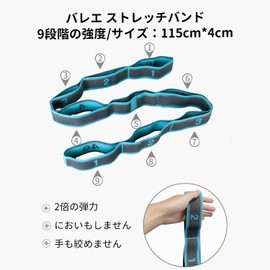 Stretch Band, Fitness Band, Leg Stretcher, High Elasticity, 9 Levels of Strength, Unisex Stretch Belt, For Ballet, Yoga, Dance, Gymnastics, Ballet, Taekwondo, Etc. Equipment, Yoga Stretch Strap,