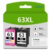 63XL Ink Cartridges Combo Pack (2-Pack, 1Black/1Tricolor) Ink 63XL Cartridges