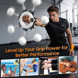 Forearm Trainer, Wrist Hand Exerciser Shoulder Reliever Ball Swing Arm Chest Upper Body Strength Workout Equipment for Men and Women Home Gym Workouts with 70-80LB Hand Grip Strengthener