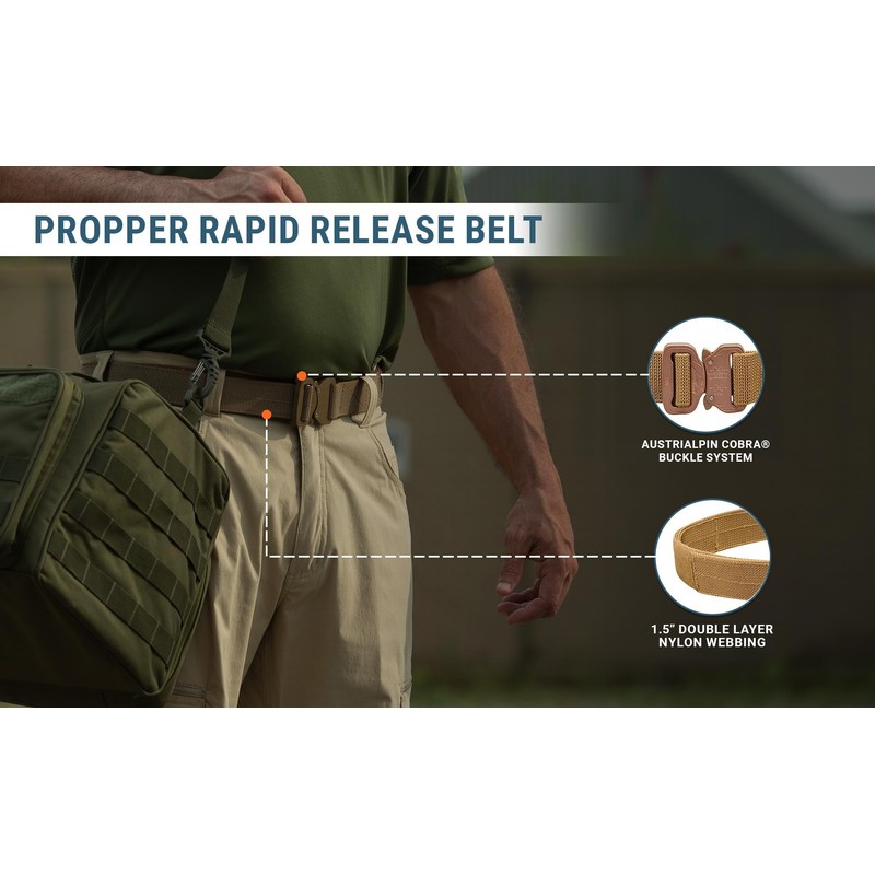 Propper Mens Rapid Release Belt, Black, 3XL
