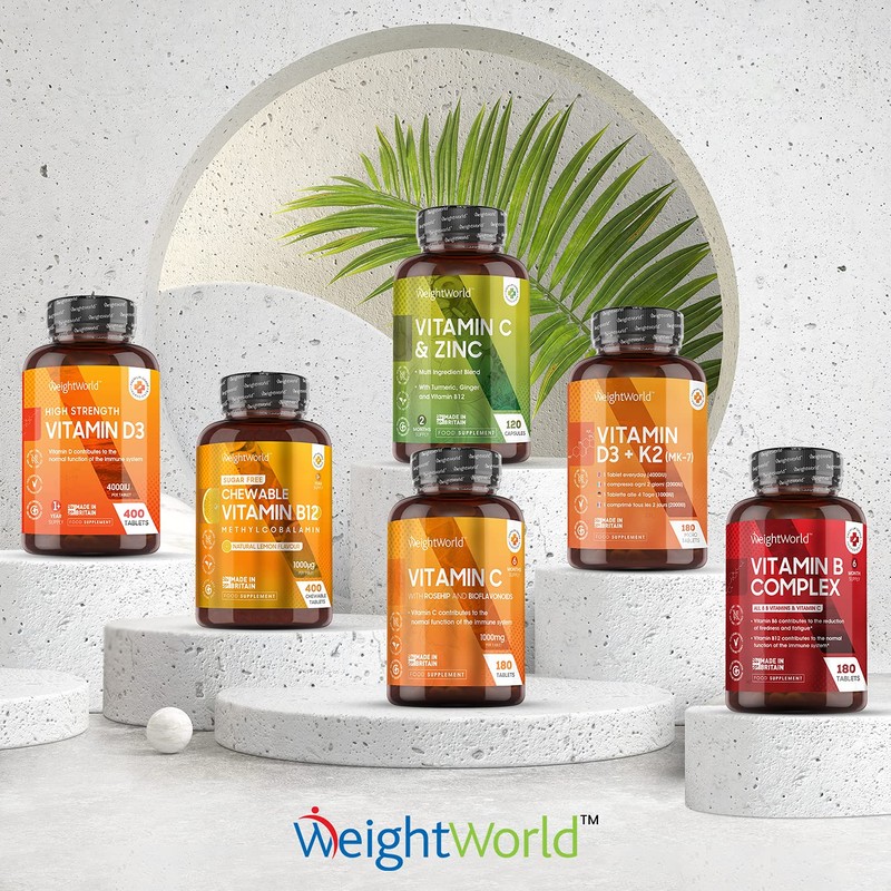 Vitamin B12 Tablets High Strength 1000mcg - 400 Chewable B12