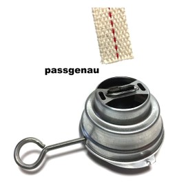 ANKERFEUER Pack of 5 Wicks 12 cm 100% Cotton Red Identification Thread 12.5 mm Wide + Exactly Compatible with Feuerhand Storm Lantern 276 and Other Petroleum Lanterns, Flat Wick Durable + Safe