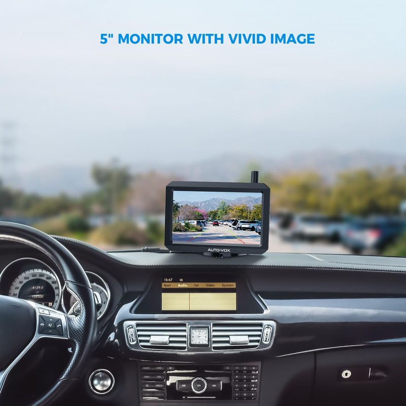 AUTO-VOX Wireless Backup Camera W7-2.4G Stable Digital Signal Rear View