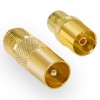 HB-Digital 2-Piece SAT Antenna Adapter Set – Antenna Plug (Male)