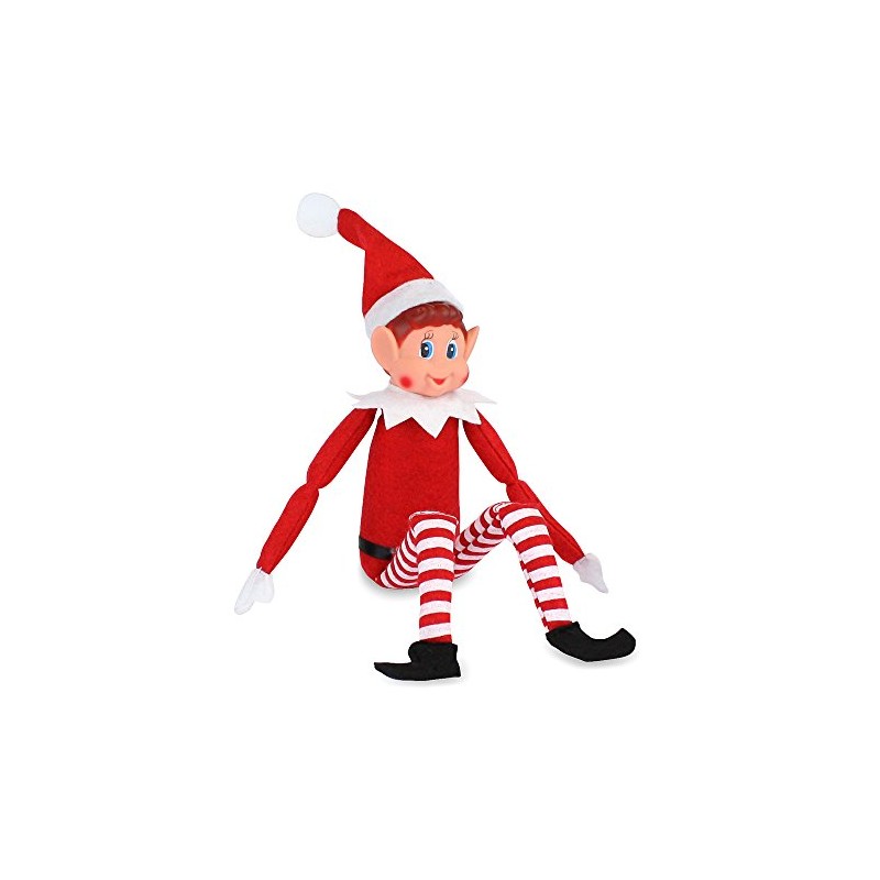 Elves Sitting Upon Shelves Festive Toy - Christmas Home Décor