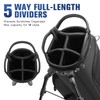 5 Way Golf Stand Bag with Full Length Dividers, Lightweight