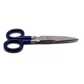 Premium Instruments Electrician Blue Scissors 5.25" Cutting Stripping Wires Repair Universal Tools