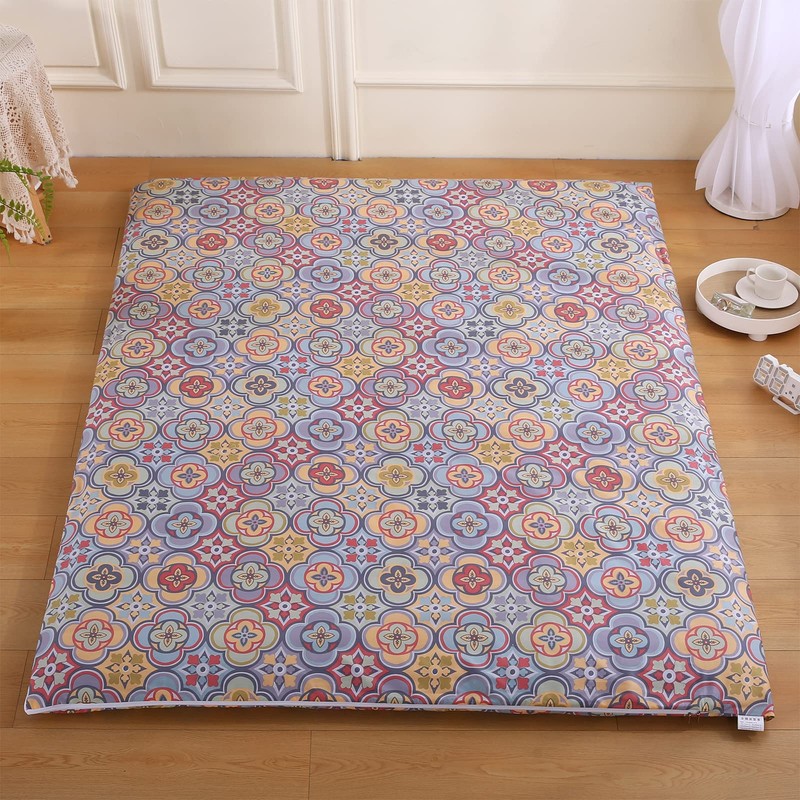 YUDACHU Tatami Mattress Cover Queen Size, 100% Cotton Washable Futon