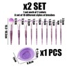 20 Pieces Makeup Brushes, 1 Piece Foldable Makeup Brush Cleaning