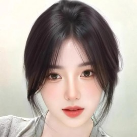 One-touch snap bangs goddess hairpiece line partial wig (WFLO637) light brown - FREEWFLO637 / 원터치 똑딱이 앞머리 여신 헤어 피스 라인 부분 가발 (WFLO637) 밝은갈색 - FREEWFLO637