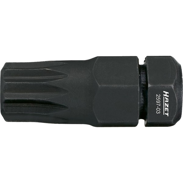 HAZET 2597-03 21 mm M8 Internal Serration Profile XZN Bit