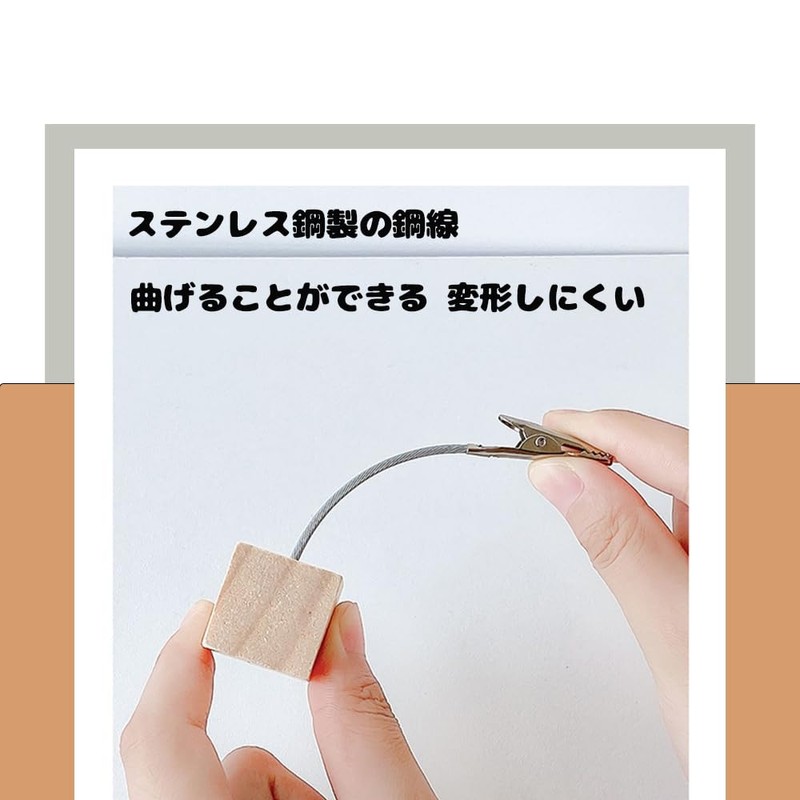 【クリップスタンド】 メモスタンド 木製クリップ 10個セット 2.5cm立方底座 カードスタンド カード立て テーブルナンバー 値札立て メモクリップ