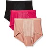 Warner's Women's Blissful Benefits Tummy-Smoothing Comfort Microfiber Brief 3-Pack Rs4433w,
