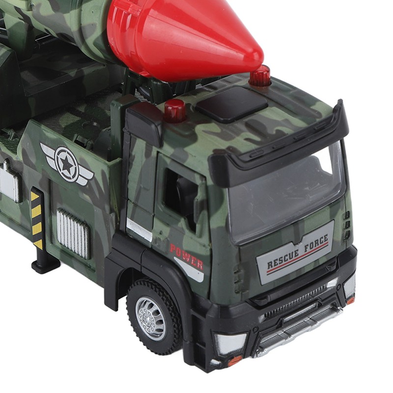 Missile Truck Toy High Simulation Strong Return Force Alloy Lights