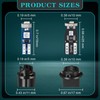 BBTO 40 Set T5 T10 LED Bulbs Dash Lights with