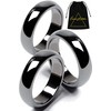 Genuine Magnetic Hematite Rings, 3 Rings in Each Order, Black