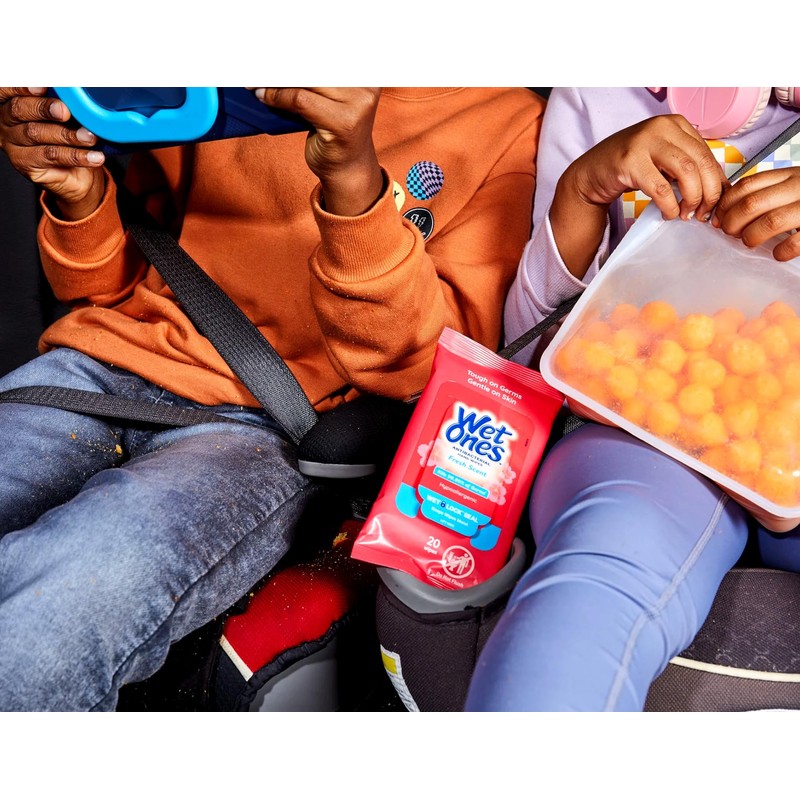 WET ONES Antibacterial Hand Wipes, Fresh Scent 20 ea (Pack