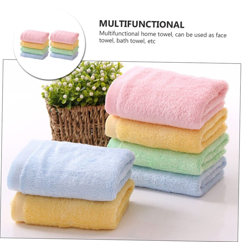 FRCOLOR 8Pcs Super Absorption Towels for Soft and Washable Washcloths