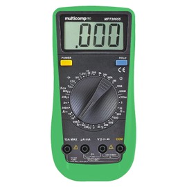 Hand Held Digital Multimeter, 2000 Count, 600V, 10A