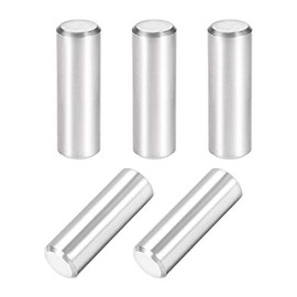 sourcing map 5Pcs 10mm X 30mm Dowel Pin 304 Stainless Steel Cylindrical Shelf Support Pin Fasten Elements Silver Tone