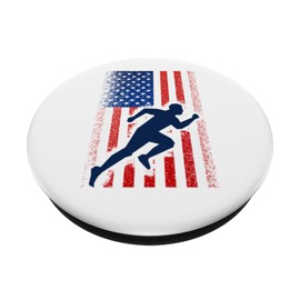 American Flag Running USA Flags Runner Phone Holder Gift