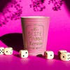 Diamandi Leather Dice Cup with Engraving – Purple – Ladies