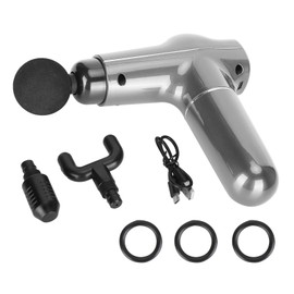 Mini Muscle Stimulator Body Relaxation Portable Muscle Massager Equipment with 3 Gears(Gray Metallic PaintUV Varnishing )