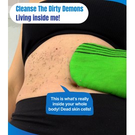 Exfoliating Glove Korean Skin Care Body wash loofah face Lip Body Scrub Dry Brushing Body Brush Foot Back Scrubber scrubbing Bathing Sponge Black Head Remover Gloves (Red)