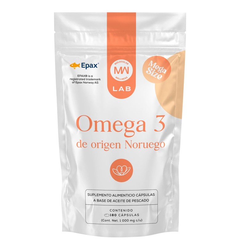 Suplemento Omega 3 Salmón Noruego, 180 Cápsulas 1000mg