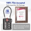 SURE LOCK TSA Compatible Travel Luggage Locks, Inspection Indicator, Easy