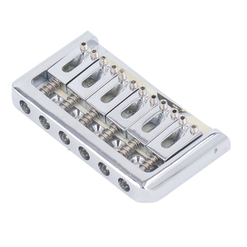Hardtail Bridge with Saddles Metal 6 String Fixed Replacement for