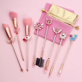 OEM Brocha De Maquillaje 8 Piezas Sakura Card Captor