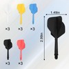 TYXHXTF Integrated Dart Shaft and Flights, Darts Accessories Made of