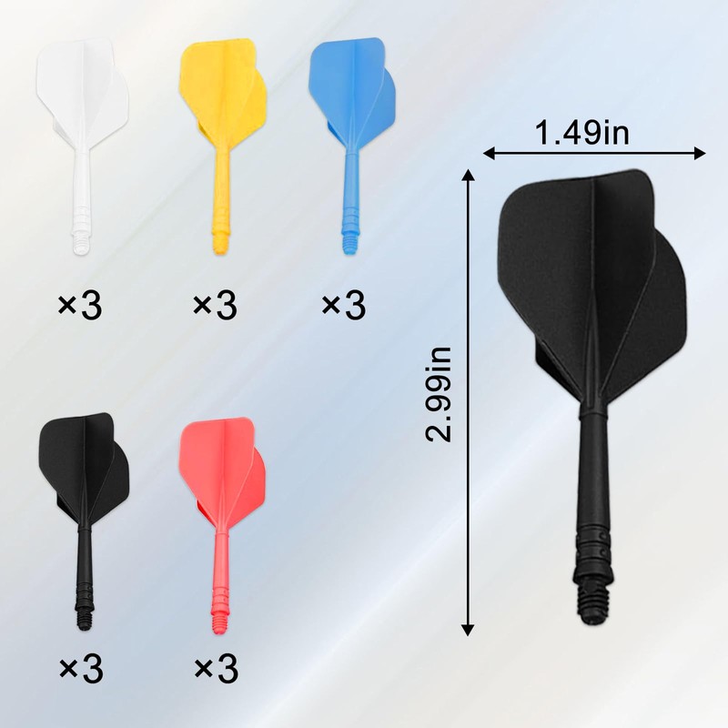 TYXHXTF Integrated Dart Shaft and Flights, Darts Accessories Made of